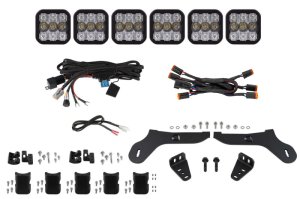 Ford Raptor LED Light Bar Kit - Diode Dynamics - SS5 Grille CrossLink - White - `17-`20